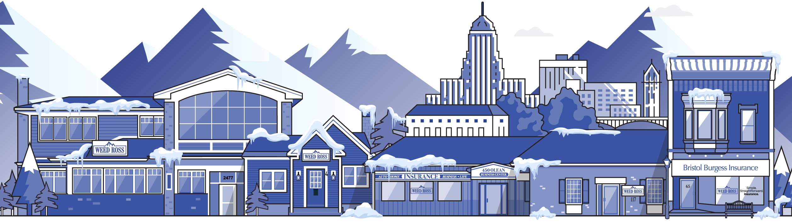 Weed ross insurance background five locations 2